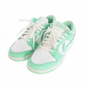 【中古】ナイキ NIKE WMNS Dunk Low スニーカー 靴 US8.5 25.5cm グリーングロー DD1503-105 レディース