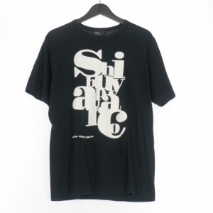 【中古】カラー kolor 19AW 渋谷PARCO限定 プリントTシャツ カットソー 半袖 F ネイビー 紺 19WCM-T17240S メンズ