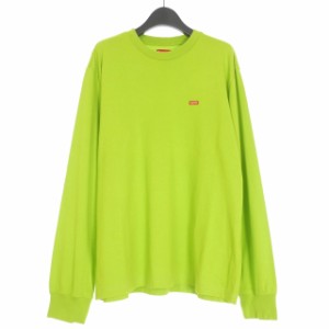 【中古】シュプリーム SUPREME Small Box Logo L/S tee ロングスリーブTシャツ カットソー 長袖  M グリーン 緑