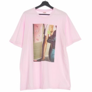 【中古】シュプリーム SUPREME 22SS Model Tee モデル Tシャツ カットソー 半袖 L ピンク メンズ