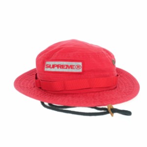 【中古】シュプリーム SUPREME 21SS Reflective Patch Boonie ブーニーハット 帽子 赤 レッド  メンズ