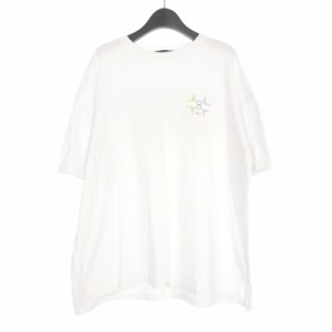 【中古】古塔つみ×永野芽郁 ビッグシルエット Tシャツ カットソー 半袖 L ホワイト 白 レディース