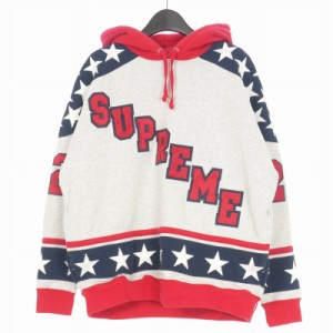 【中古】シュプリーム SUPREME 22AW ホッケー スウェットパーカー フーディ S ライトグレー メンズ