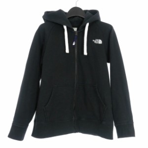 【中古】ザノースフェイス THE NORTH FACE リアビューフルジップフーディ パーカー 長袖 M ブラック 黒 NTW62130