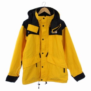 【中古】ザノースフェイス ヴィンテージ GORE-TEX ゴアテックス マウンテンパーカー 中綿ジャケット L 黄色 黒