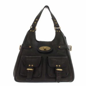 【中古】マルベリー Mulberry ハンドバッグ レザー ショルダーバッグ 黒 ブラック /☆G レディース