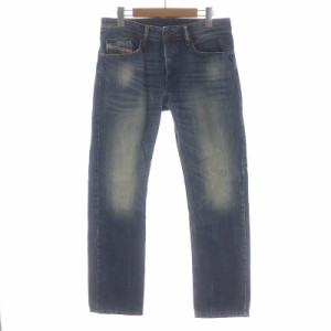 【中古】DIESEL WAYKEE デニムパンツ ジーンズ ボタンフライ ダメージ加工 USED加工 W29L30 S インディゴ 0814A /SI34