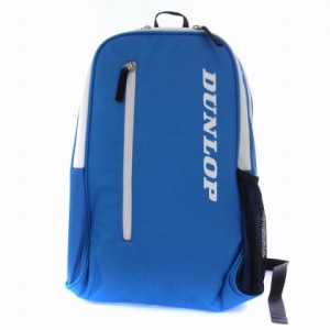 【中古】未使用品 ダンロップ DUNLOP リュックサック デイパック バックパック ラケットバッグ ロゴ 水色 白 メンズ