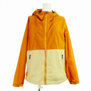 【中古】THE NORTH FACE コンパクトジャケット ナイロンジャケット パーカー ジップアップ L オレンジ NPW71830