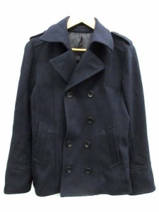 【中古】ミッシェルクランオム M.K HOMME Pコート ピーコート ショート丈 46 紺 ネイビー /DT メンズ