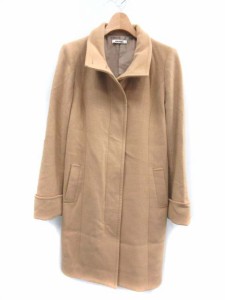 【中古】ダナキャランニューヨーク DKNY ロングコート ウール S ベージュ /DT ● レディース