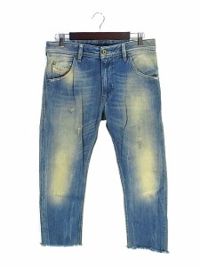 【中古】ディーゼル DIESEL KRAYVER リペア加工 デニム パンツ ロング SIZE 30 イタリア製 国内正規 メンズ