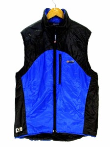 【中古】モンテイン MONTANE 中綿 ナイロン ベスト ジップアップ 青 ブルー XS メンズ