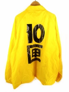 【中古】10匣 TENBOX ナイロン ジャケット コーチジャケット ライトアウター 黄色 イエロー L メンズ