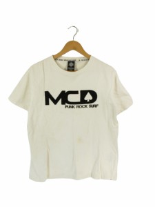 【中古】M C D M･C･D Tシャツ クルーネック 半袖 白 L QQQ メンズ