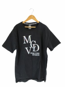 【中古】MCD エムシーディー Tシャツ クルーネック プリント 半袖 黒 XL QQQ メンズ