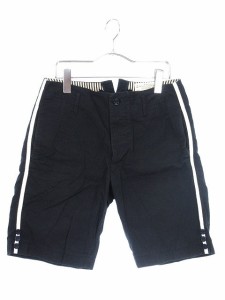 【中古】ビームスボーイ BEAMS BOY パンツ ハーフ ボタンフライ 紺 ネイビー /fy レディース