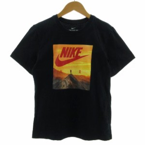 【中古】ナイキ NIKE CK4281-010 NIKE AIR フォト Tシャツ 丸首 半袖 コットン ブラック 黒 S メンズ