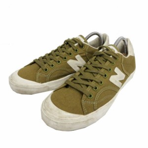 【中古】ニューバランス NEW BALANCE スニーカー NBJ-1009084 キャンバス オリーブ カーキ 24.5 レディース