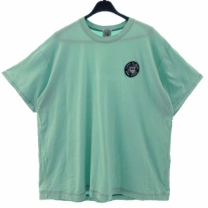 【中古】シナコバ SINA COVA Tシャツ 半袖 ロゴワッペン グリーン系 青緑 4L 大きいサイズ メンズ