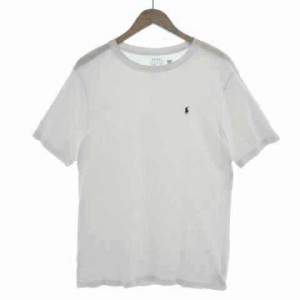 【中古】ポロ ラルフローレン POLO RALPH LAUREN Tシャツ 半袖 ポニー刺繍 コットン ホワイト 白 XL メンズ