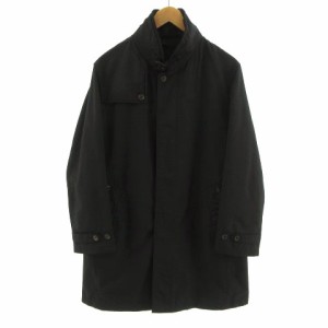 【中古】ダーバン DURBAN コート スタンドカラー 日本製 ブラック 黒 メンズ