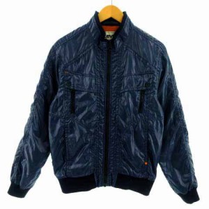 【中古】リーバイス Levi's ジャケット ジャンパー スタンドカラー 長袖 裏地メッシュ ネイビー系 紺系 L メンズ