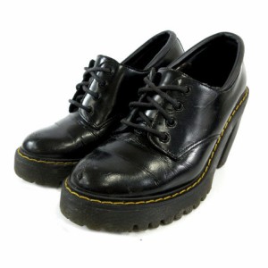 【中古】ドクターマーチン DR.MARTENS サロメ SALOME ブーツ チャンキーヒール 厚底 レザー ブラック 黒 UK3