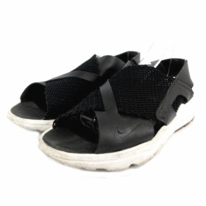 【中古】ナイキ NIKE WMNS AIR HUARACHE ULTRA ウィメンズエアハラチウルトラ サンダル 885118-001 ロゴ 黒 24