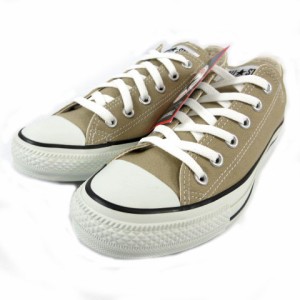 【中古】未使用品 コンバース CONVERSE オールスター ALL STAR OX スニーカー ローカット キャンバス ベージュ 25