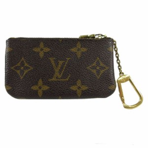 【中古】ルイヴィトン LOUIS VUITTON モノグラム ポシェットクレ M62650 コインケース 小銭入れ キーリング PVC 茶