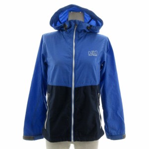 【中古】ヘリーハンセン HELLY HANSEN ベンゲル ジャケット HOE11622 フーディー  ロゴプリント 配色 青 紺 M