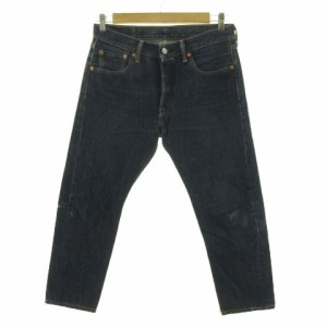 【中古】リーバイス Levi's 501 ジーンズ デニム ボタンフライ コットン インディゴ ブルー 青 30 メンズ