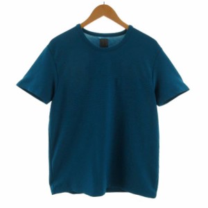 【中古】シーケーカルバンクライン ck Calvin Klein Tシャツ 丸首 半袖 速乾 ストレッチ ブルー系 青系 M メンズ