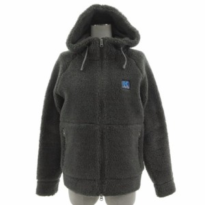 【中古】ヘリーハンセン ファイバー パイル フーディ Fiber Pile Hoody フリース ジャケットHW51255 グレー M