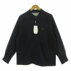 【中古】未使用品 クロコダイル CROCODILE ジャケット 1602-15208 ジップアップ ロゴ刺繍 ネイビー 紺 M メンズ