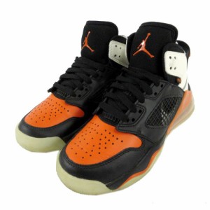 【中古】ナイキ NIKE ジョーダン マーズ Jordan Mars 270 GS BQ6508-008 ロゴ ブラック 黒 オレンジ ホワイト 白 23