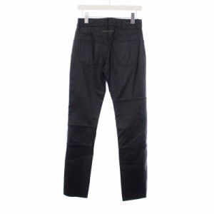 【中古】未使用品 MM6 Maison Margiela 22SS 5ポケット レザーパンツ 牛革 38 M 黒 ブラック S52LA0168 レディース