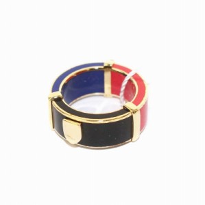 【中古】未使用品 Maison Margiela 11 Multicolor Enamel Ring マルチカラー エナメルリング 指輪 XS 9号 SM3UQ0044