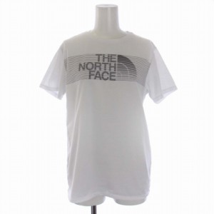 【中古】ザノースフェイス THE NORTH FACE S/S SWIFT LOGO TEE Tシャツ カットソー 半袖 L 白 レディース