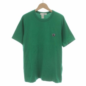 【中古】コムデギャルソンシャツ COMME des GARCONS SHIRT Tシャツ カットソー ロゴ クルーネック S21116 半袖 M 緑