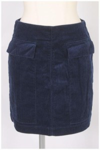 【中古】ザラ ベーシック ZARA BASIC ポケット コーデュロイ ミニ スカート /TK レディース