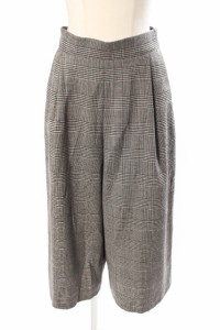 【中古】アナイ ANAYI 17AW グレンチェック ガウチョ パンツ ahm0418 レディース