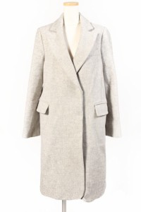 【中古】ジルスチュアート JILL STUART 15AW コート チェスター ロング ウール S グレー /mm0419 レディース