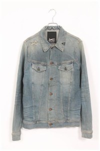 【中古】デンハム DENHAM デンハム 16SS ジャケット Gジャン デニム AMSTERDAM - STRETCH SELVEDGE DENIM S 青 ブルー /nn0422