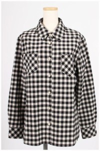 【中古】レッセパッセ LAISSE PASSE 15AW チェック シャツ /sh0514 レディース