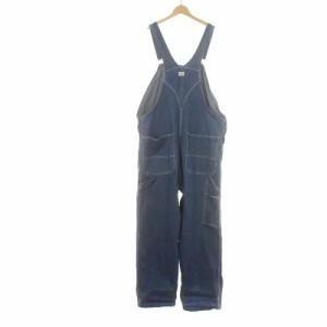 【中古】リバティ LIBERTY OVERALLS オーバーオール サロペット デニム つなぎ 40×30 L 青 インディゴブルー