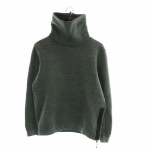 【中古】ナイキ NIKE TECH FLEECE FUNNEL トレーナー スウェット 長袖 タートルネック ロゴ S グレー 679909-037