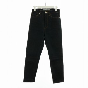 【中古】ジョンローレンスサリバン RIGID DENIM HI-WAIST PANTS デニムパンツ ジーンズ テーパード ジップフライ M 紺