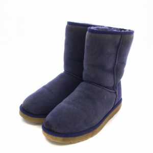 【中古】UGG australia CLASSIC SHORT II クラシック ショート 2 ムートンブーツ スエード US10 27.0cm 青 S/N5825